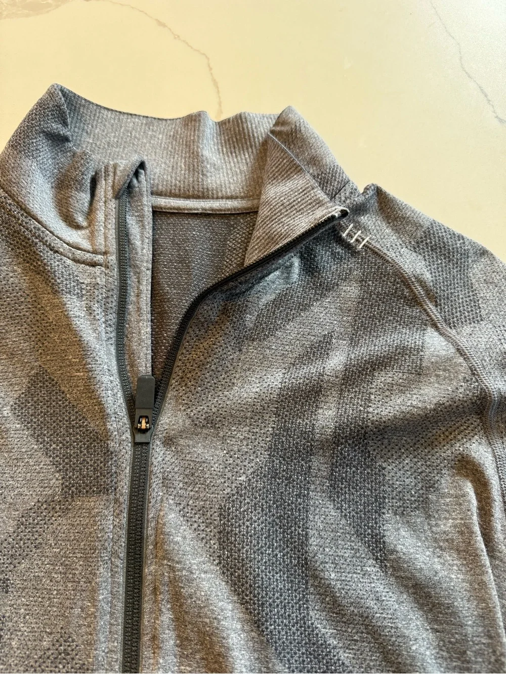 lululemon athletica Men's Charcoal Gray Zip-Up Sweater